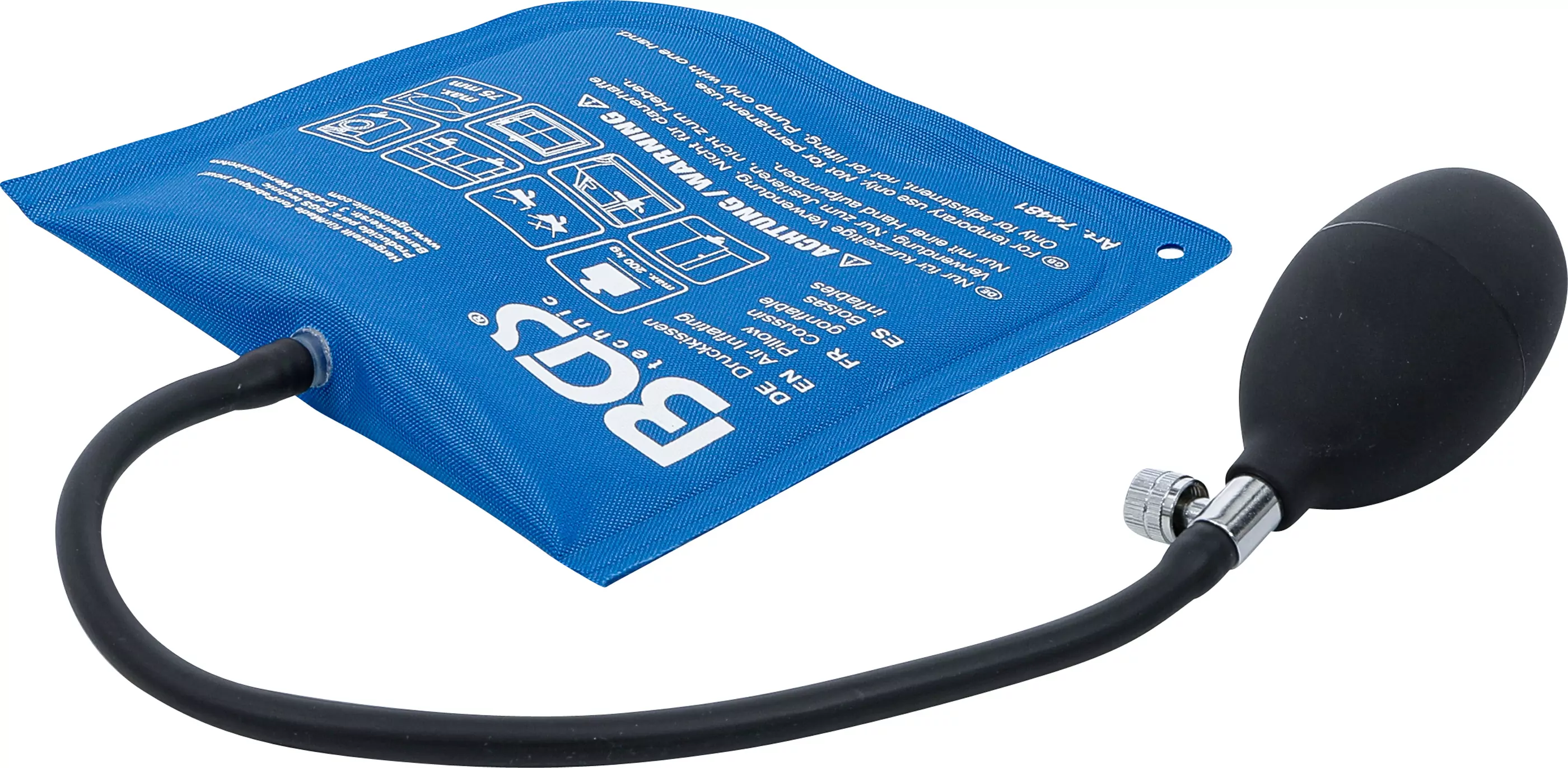 Druckkissen | mit Handpumpe | Quadrat | 165 x 150 mm