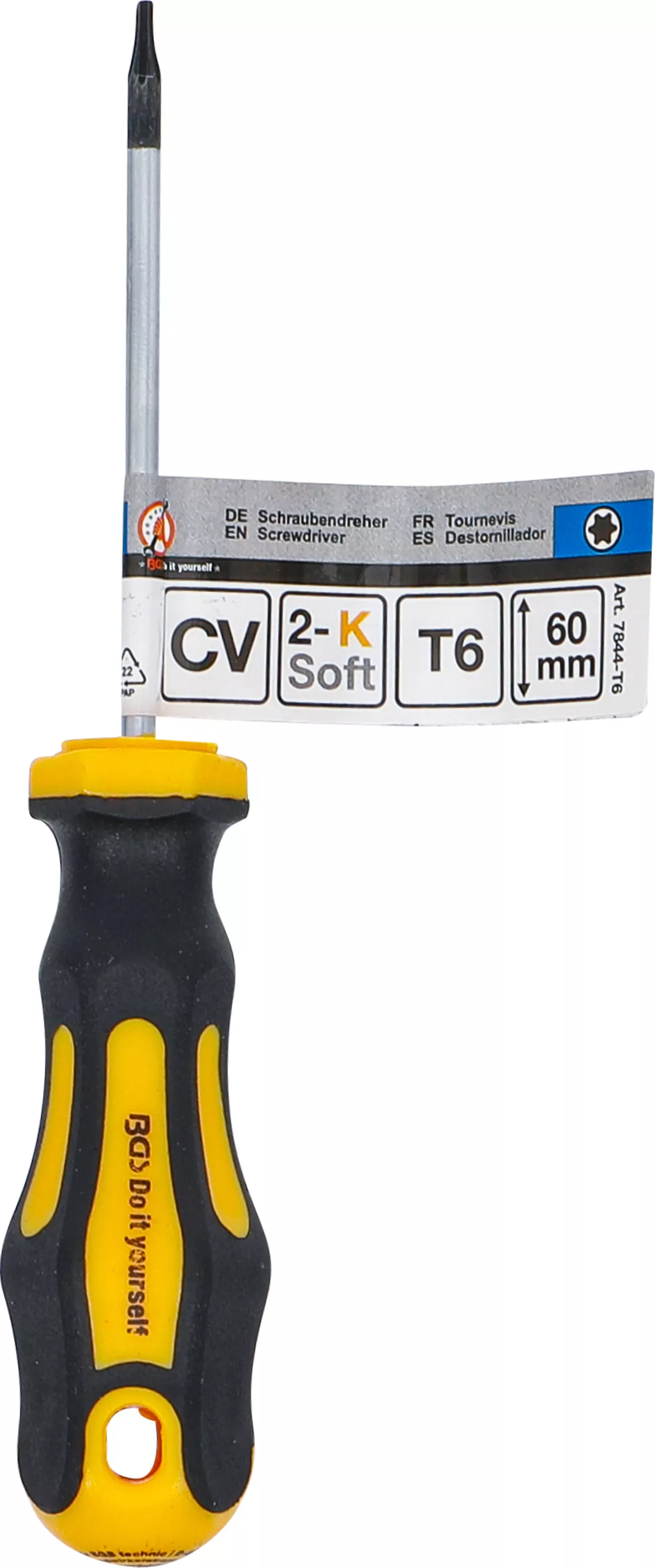 Schraubendreher | T-Profil (für Torx) T6 | Klingenlänge 60 mm