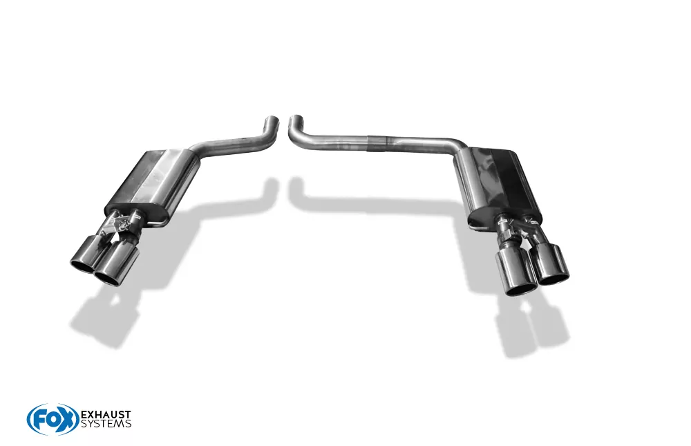 Audi S8 Typ 4H mit Abgasklappen  Endschalldämpfer rechts/links zweiflutig - 2x100x77 Typ 38 rechts/links