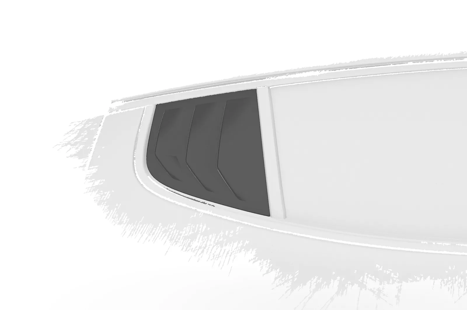 Seitenscheibenblenden für Kia Stinger GT SSB008 Schwarz Strukturiert