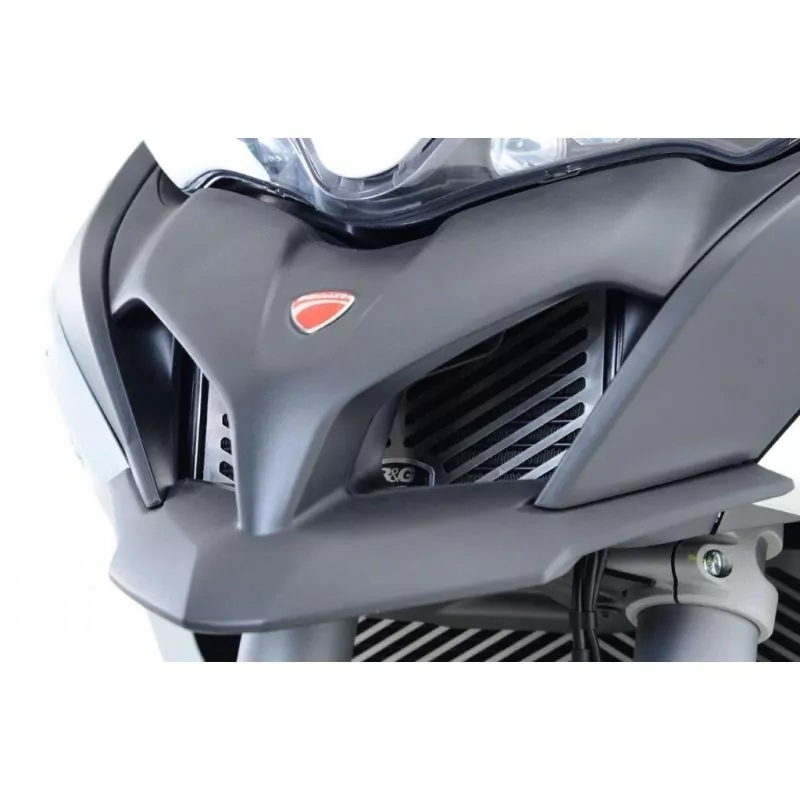 R&G Öl Kühlergitter Edelstahl Ducati Multistrada 950 / 1200 / 1260 ´15- / Enduro