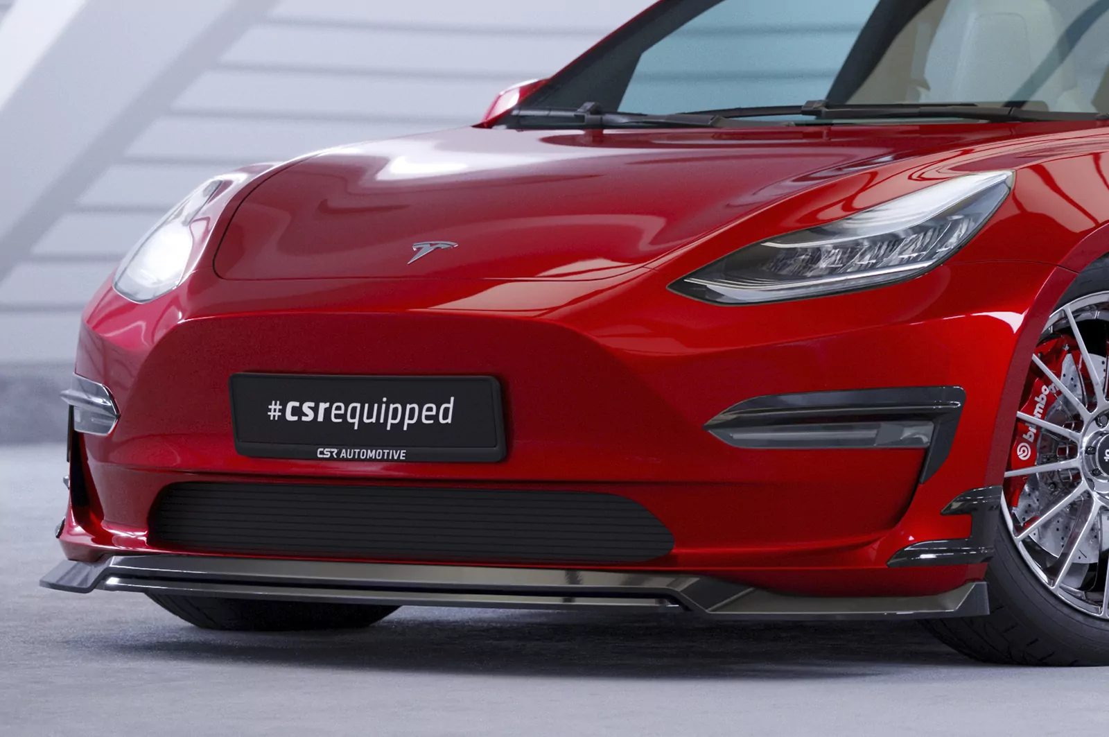 Performance Flaps für Tesla Model 3 FP021 Schwarz Strukturiert