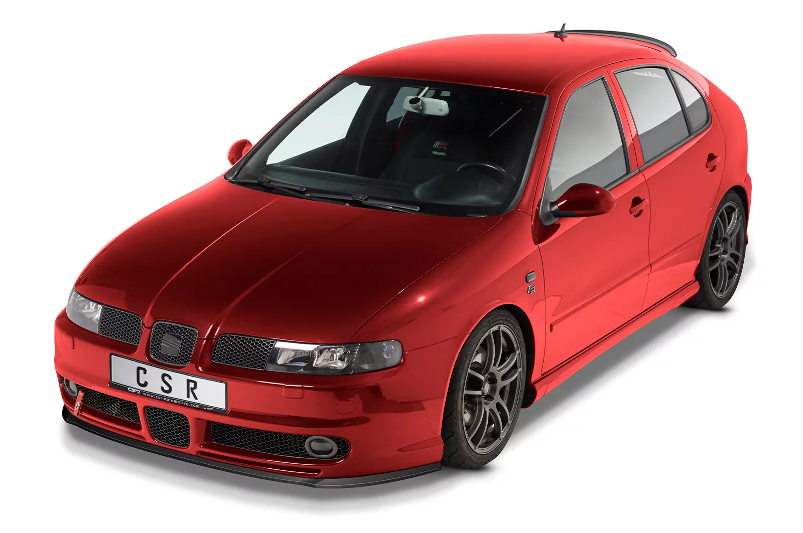 Heckflügel mit ABE für Seat Leon 1 (Typ 1M1) Cupra/ FR HF858 Schwarz Strukturiert
