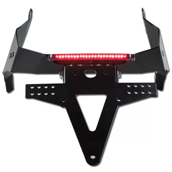 Kennzeichenhalter Honda Cbr600 Rr, Bj. 07-12, Verstellbar, Schwarz, Inkl. Reflektorhalter