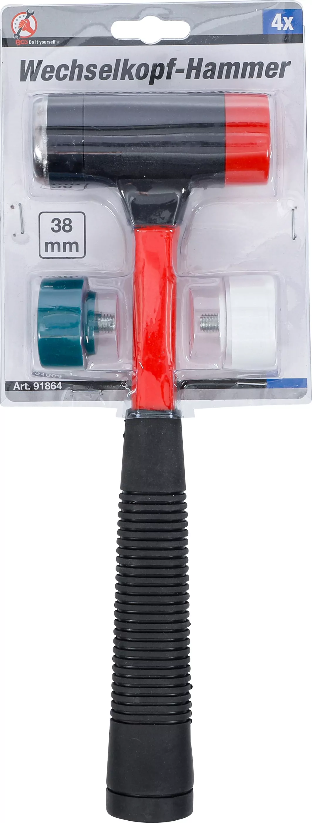 Wechselkopf-Hammer-Satz | Fiberglasstiel | Ø 38 mm