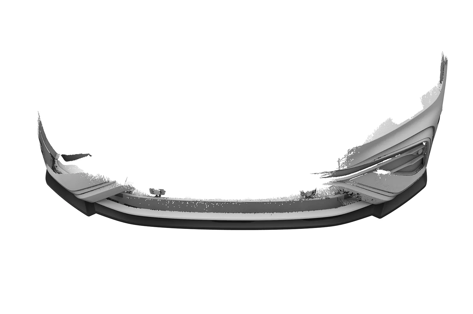 Cup-Spoilerlippe mit ABE für VW Tiguan 2 (Typ AD) Allspace CSL793 Schwarz Strukturiert