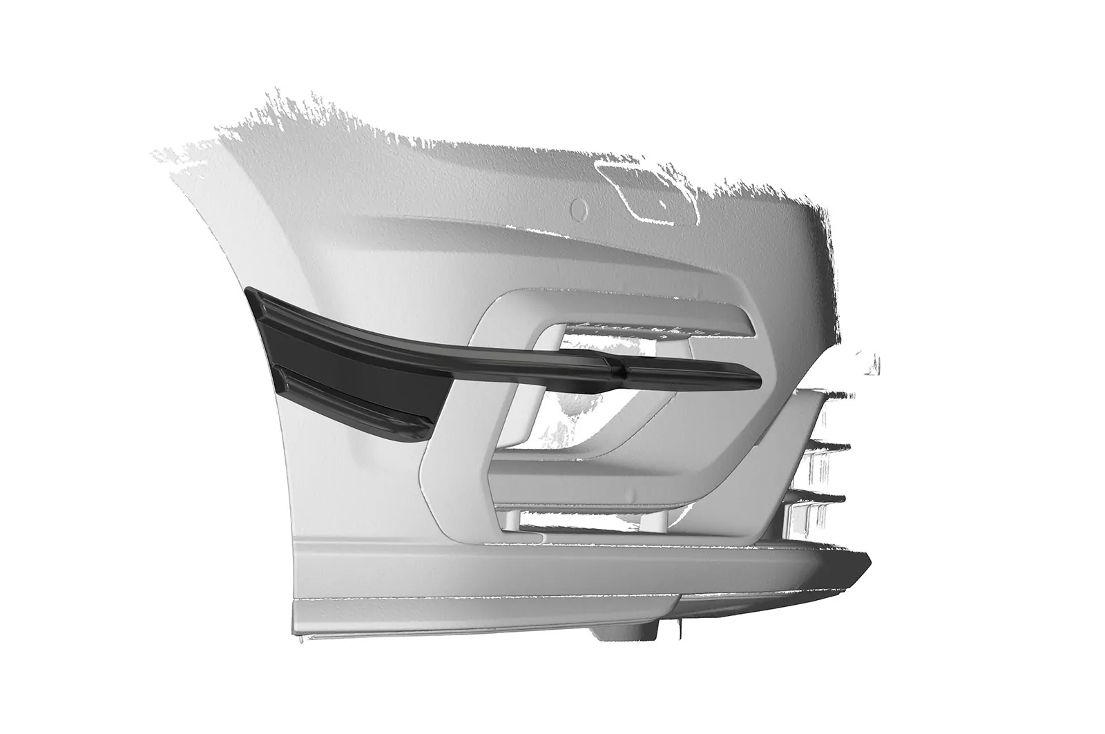 Performance Flaps für VW Golf 7 (Typ AU) R FP019 Schwarz Strukturiert