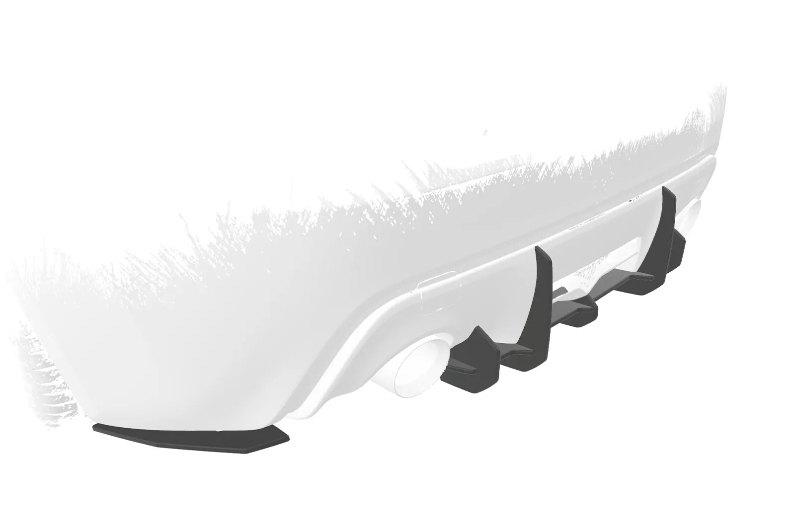 Racing Diffusor / Heckansatz für Toyota GT86 HA326