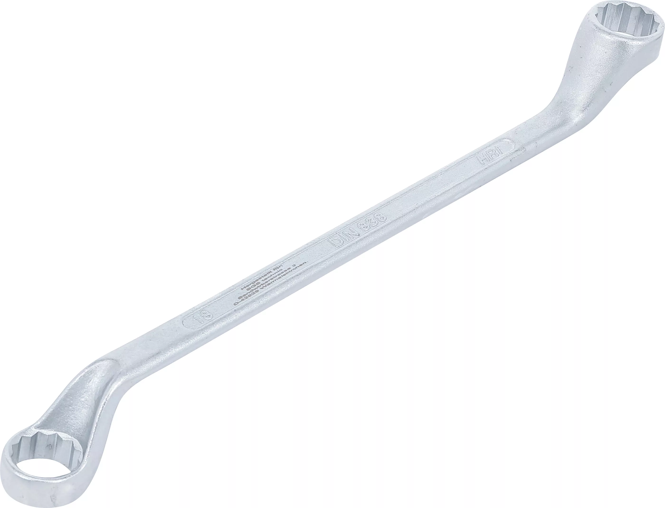 Doppel-Ringschlüssel, gekröpft | SW 18 x 19 mm