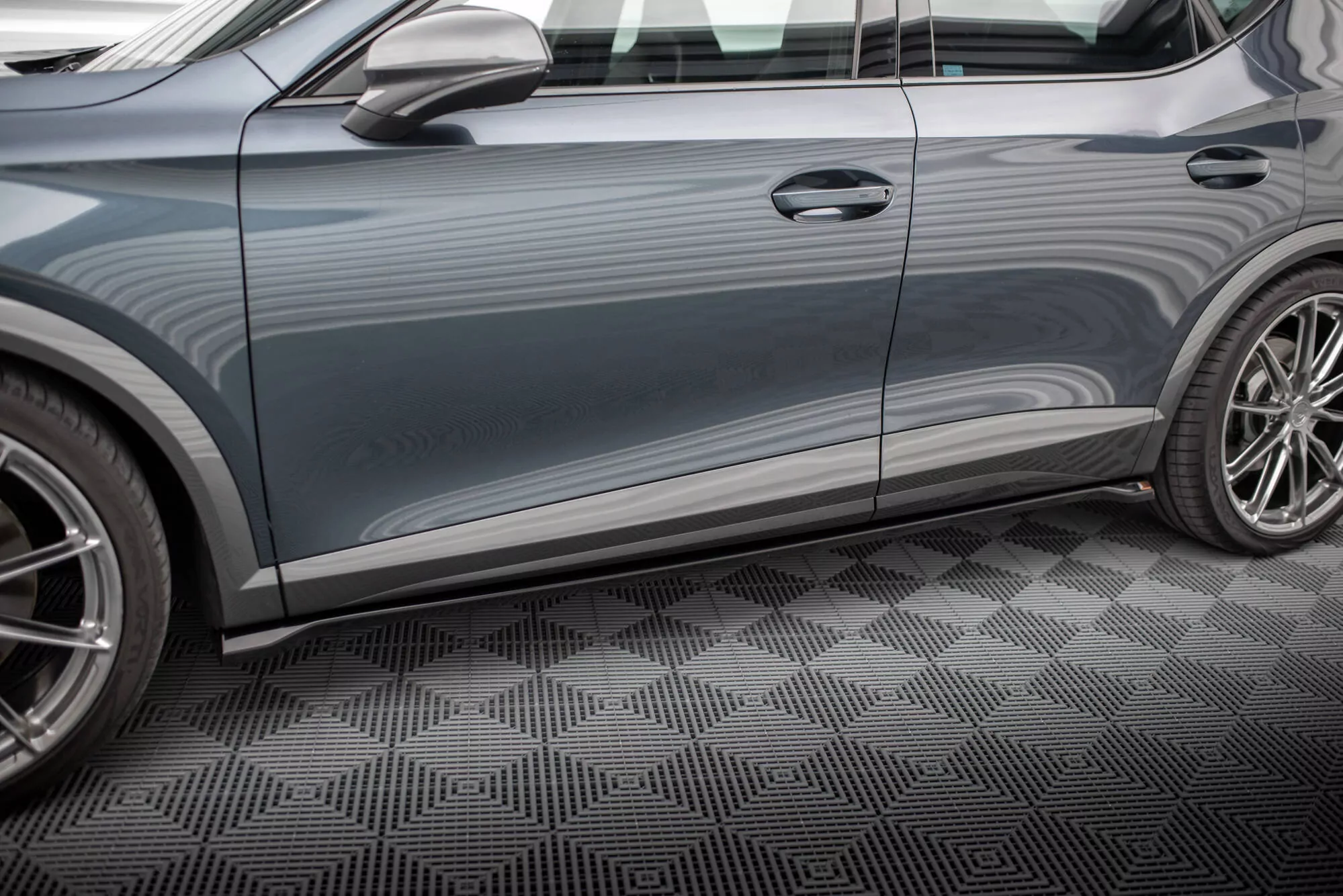 Seitenschweller Ansatz Für V.2 Für Cupra Formentor Mk1 Facelift Schwarz Hochglanz