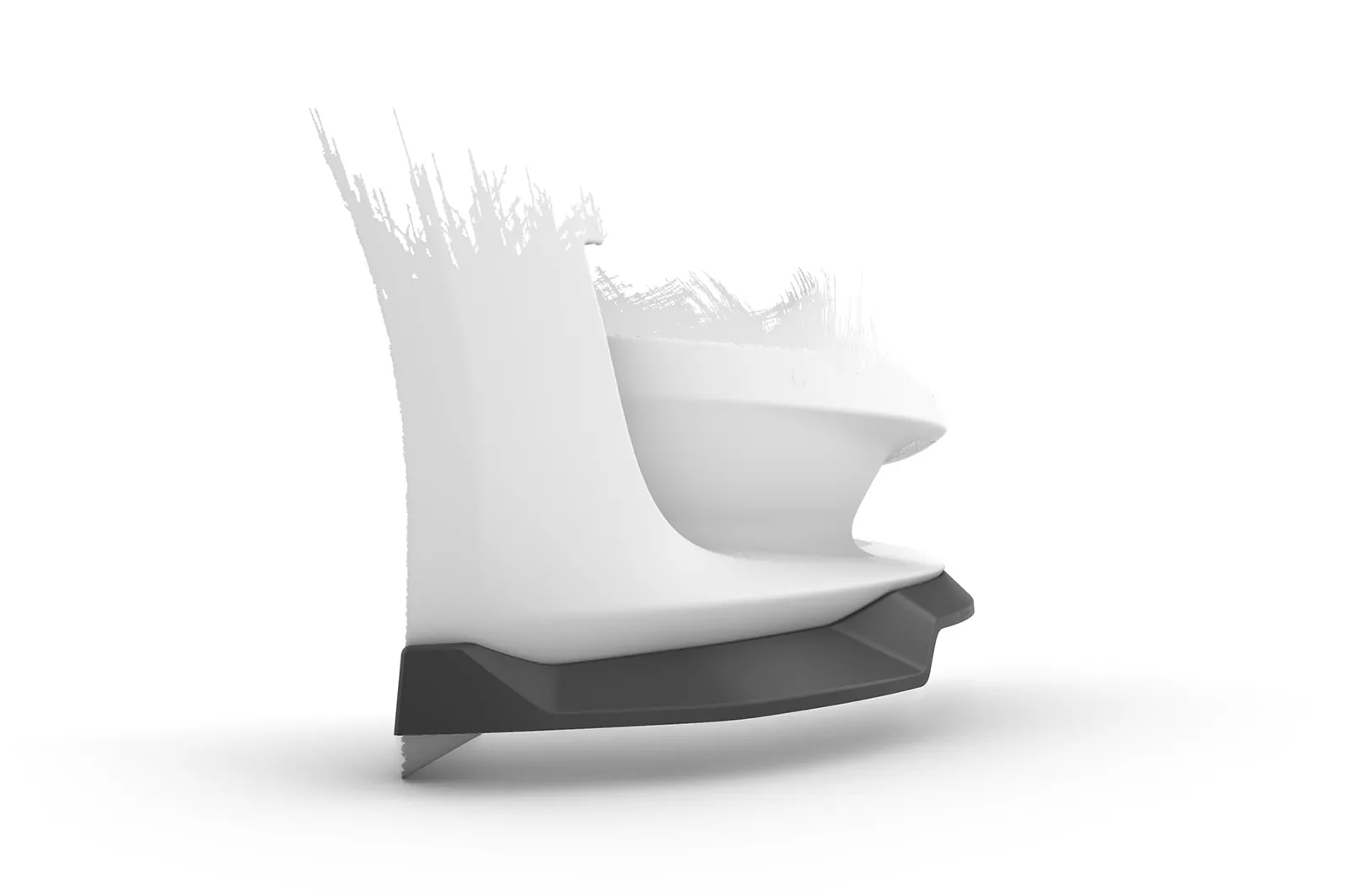 Cup-Spoilerlippe mit ABE für Tesla Model 3 CSL701 Schwarz Strukturiert