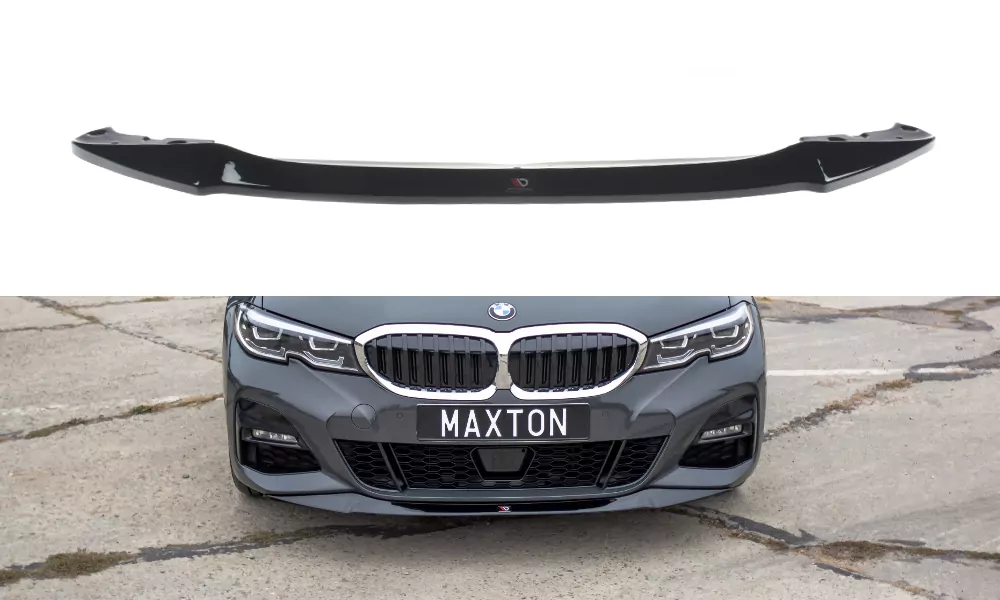 Front Ansatz Passend Für V.1 Passend Für BMW 3er G20 M Paket Schwarz Hochglanz Schwarz Hochglanz
