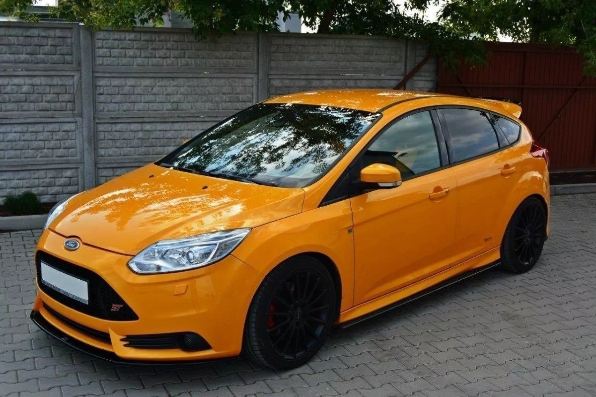 Front Ansatz Passend Für V.2 Passend Für FORD FOCUS MK3 ST VORFL Schwarz Hochglanz Schwarz Hochglanz