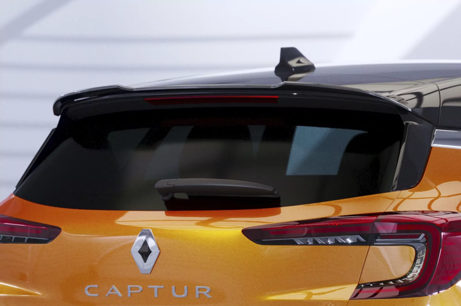 Heckflügel mit ABE für Renault Captur II HF904 Schwarz Strukturiert