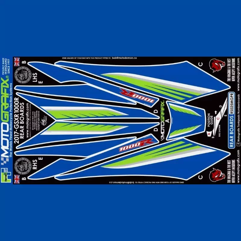 Motografix Steinschlagschutz hinten Suzuki GSX-R 1000/R 2017- RS025MGPR