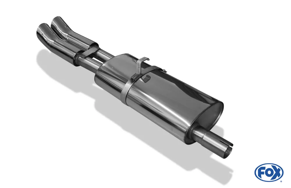 Opel Astra F Stufenheck  Endschalldämpfer 1-Punkt-Aufhängung - 2x76 Typ 18