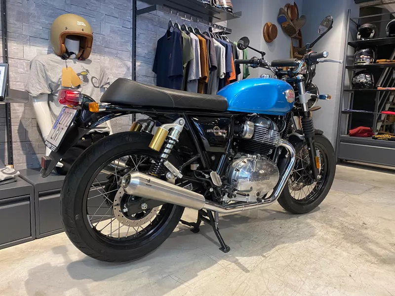 IXRACE Endschalldämpfer FULL LINE, ROYAL ENFIELD GT 650 / INTERCEPTOR 650 , links/rechts, slip on (Euro5) E-geprüft