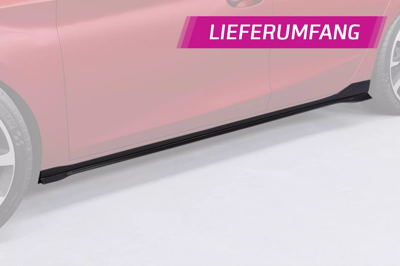 Seitenschweller mit ABE für Seat/Cupra Leon 4 (Typ KL) SS480 Schwarz Strukturiert