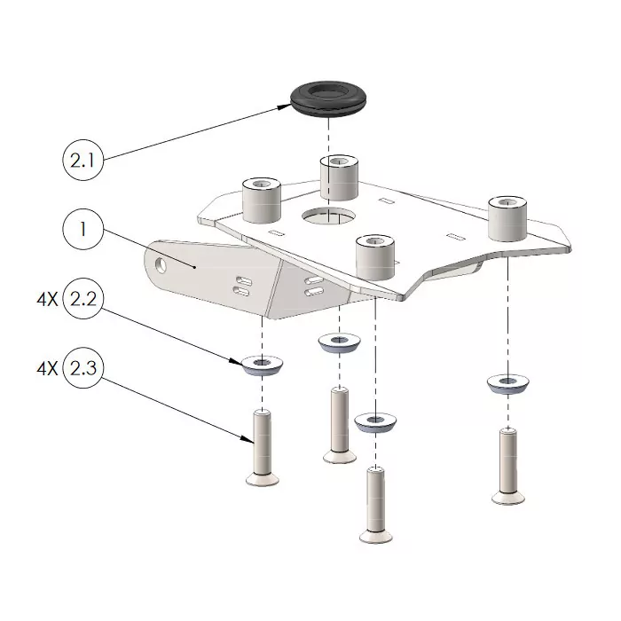 Kennzeichenhalter | DUCATI Supersport/S 939 | -19 verstellbar | schwarz | inkl. Reflektorhalter