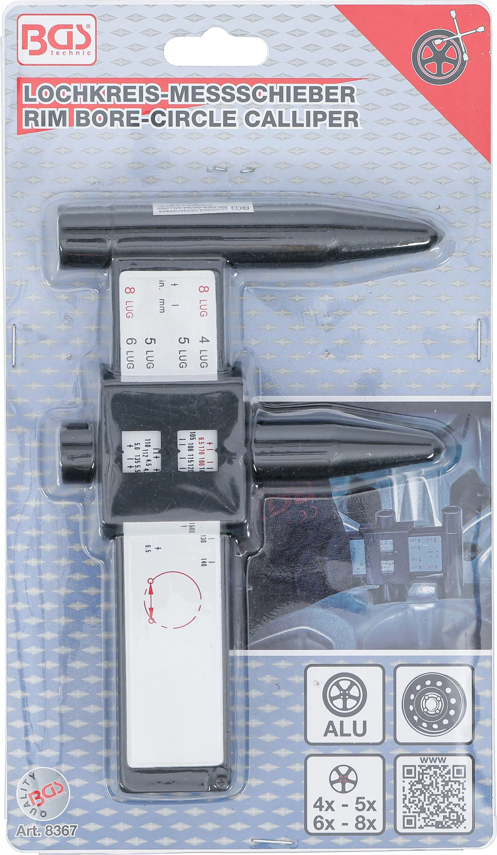 Lochkreis-Messschieber