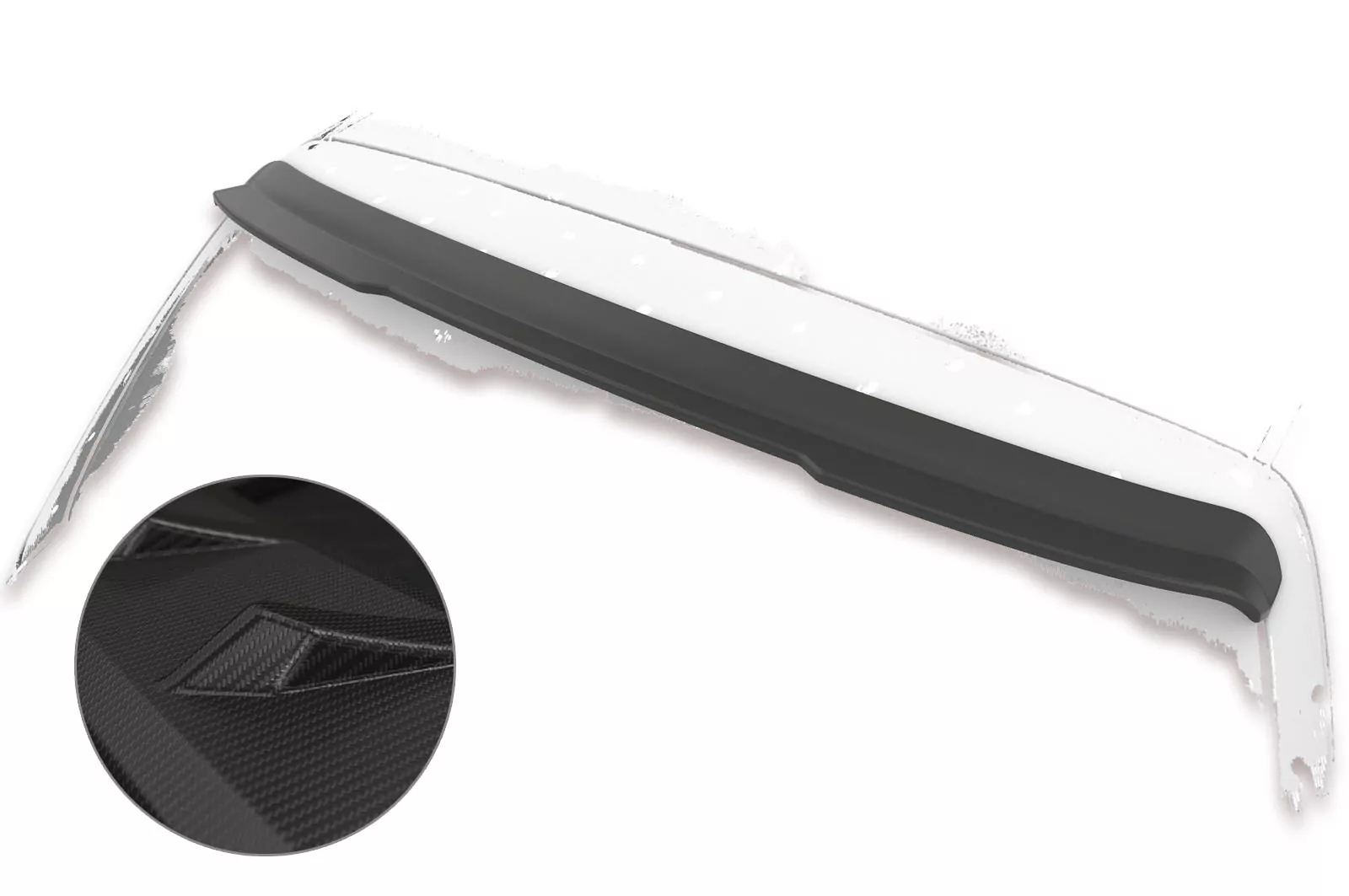 Heckflügel mit ABE für VW Golf 4 (Typ 1J) HF692-M Carbon Look (matt)