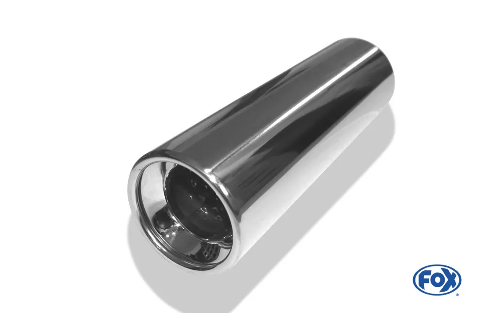 Anschweißendrohr Typ 13  Ø 90 mm / Länge: 300 mm  - rund / eingerollt / gerade / mit Absorber