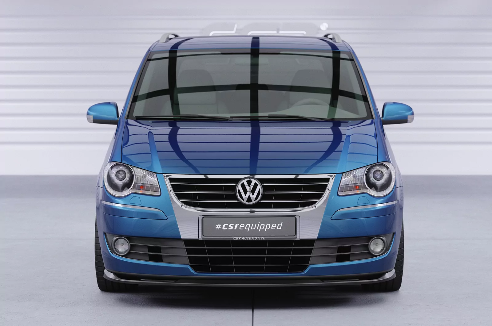 Cup-Spoilerlippe mit ABE für VW Touran I (Typ 1T) CSL396 Strukturiert (schwarz matt)