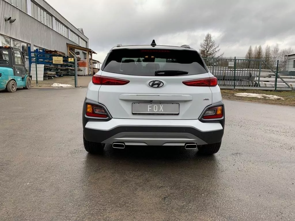 Hyundai Kona 4WD - Endrohre in der Stoßstange  Endschalldämpfer Ausgang rechts/links - 145x65 Typ 59 rechts/links