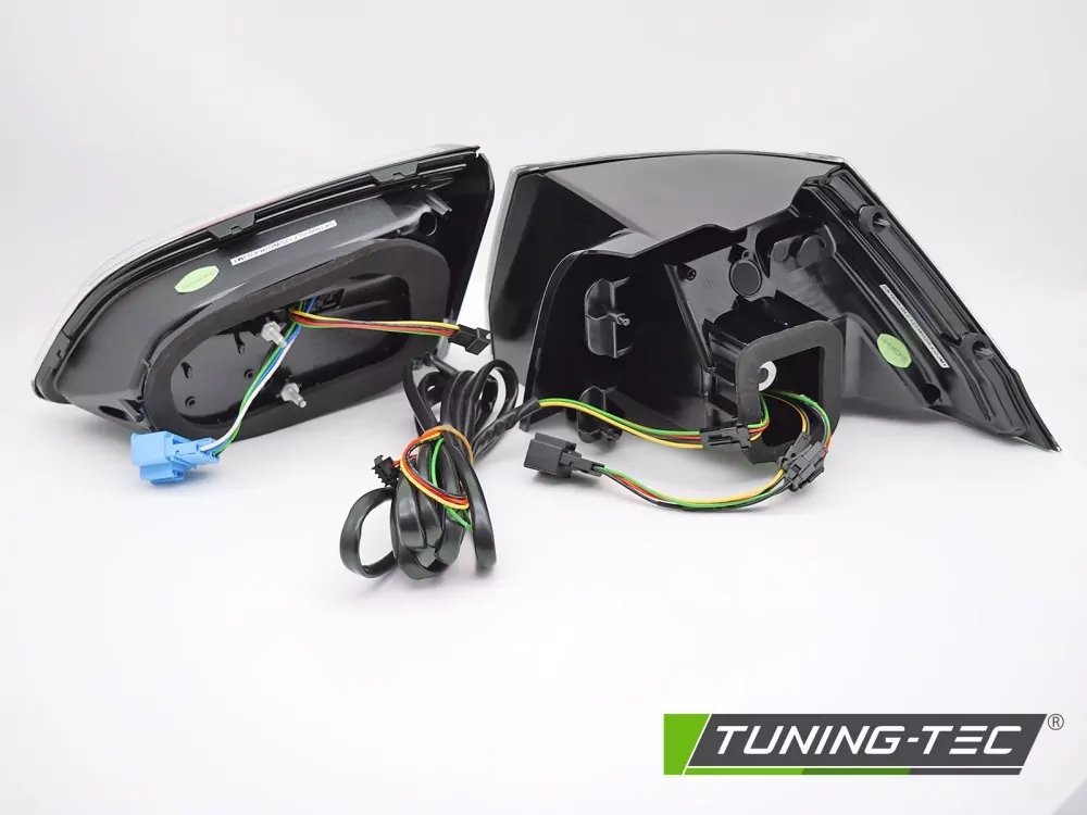 Led Tail Lights Black Smoke W/redseq Fits Vw Golf 7 17-19 Sw