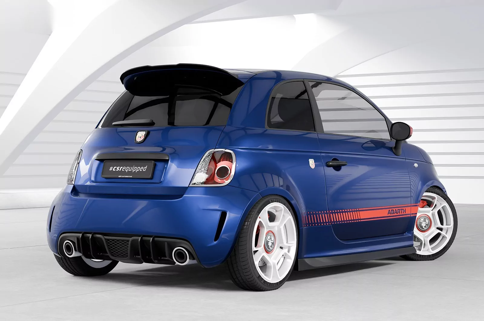 Racing Diffusor / Heckansatz für Fiat 500 Abarth 595 HA323