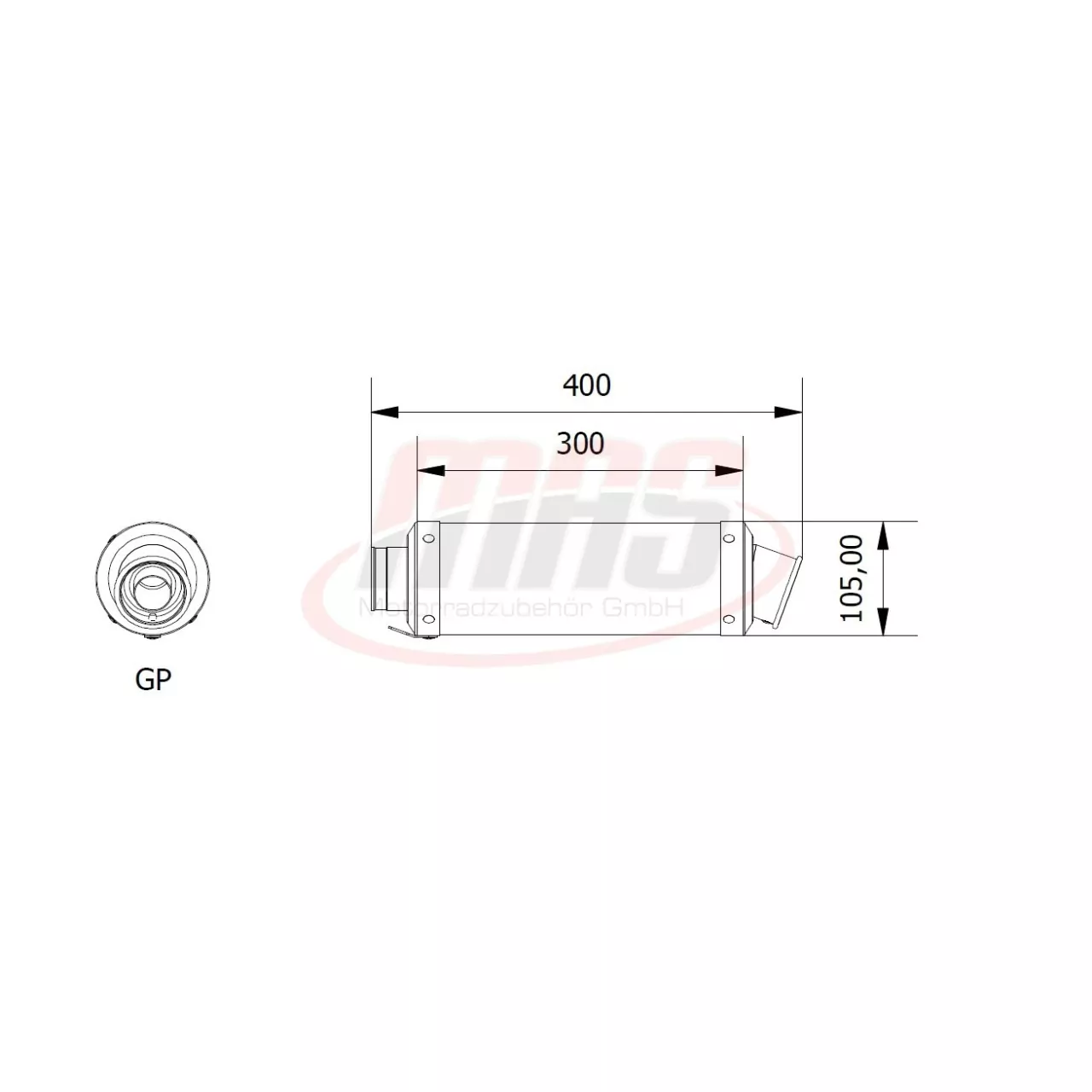 MIVV GP Balck Steel Honda CBF 650 F ´14/18