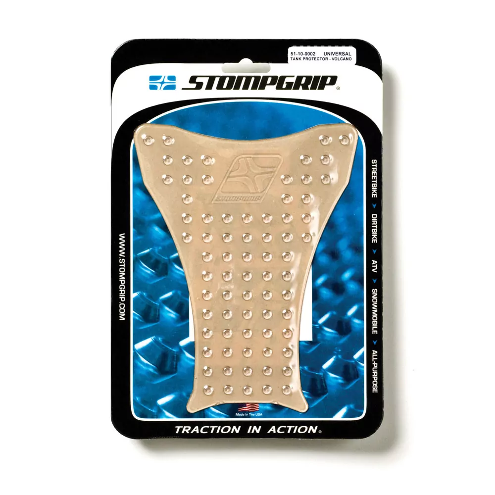 Stompgrip Traction Pad Volcano Universal Tankpad Standard (1 Stück) ca. 189 mm x 145 mm Klar