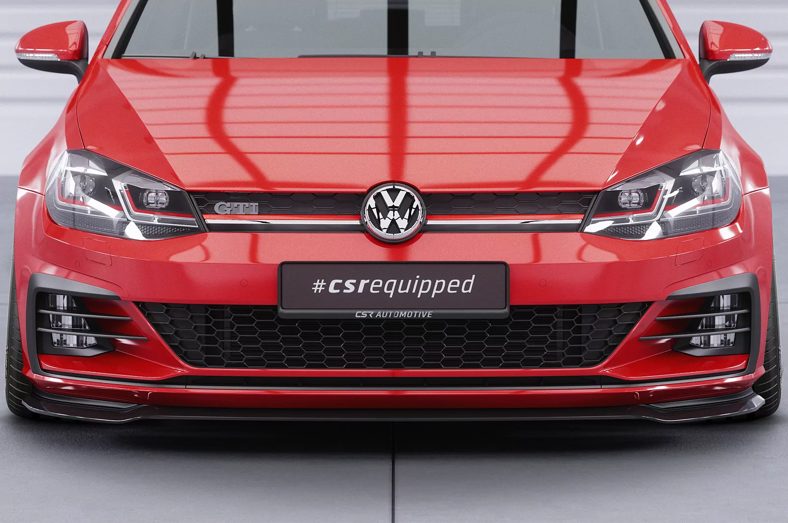 Cup-Spoilerlippe mit ABE für VW Golf 7 GTI / GTD CSL380 Strukturiert (schwarz matt)