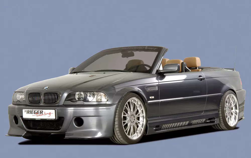 Rieger Spoilerstoßstange CS-Look für BMW 3er E46 - Touring  -> nicht für Coupé und Cabrio carbon optik