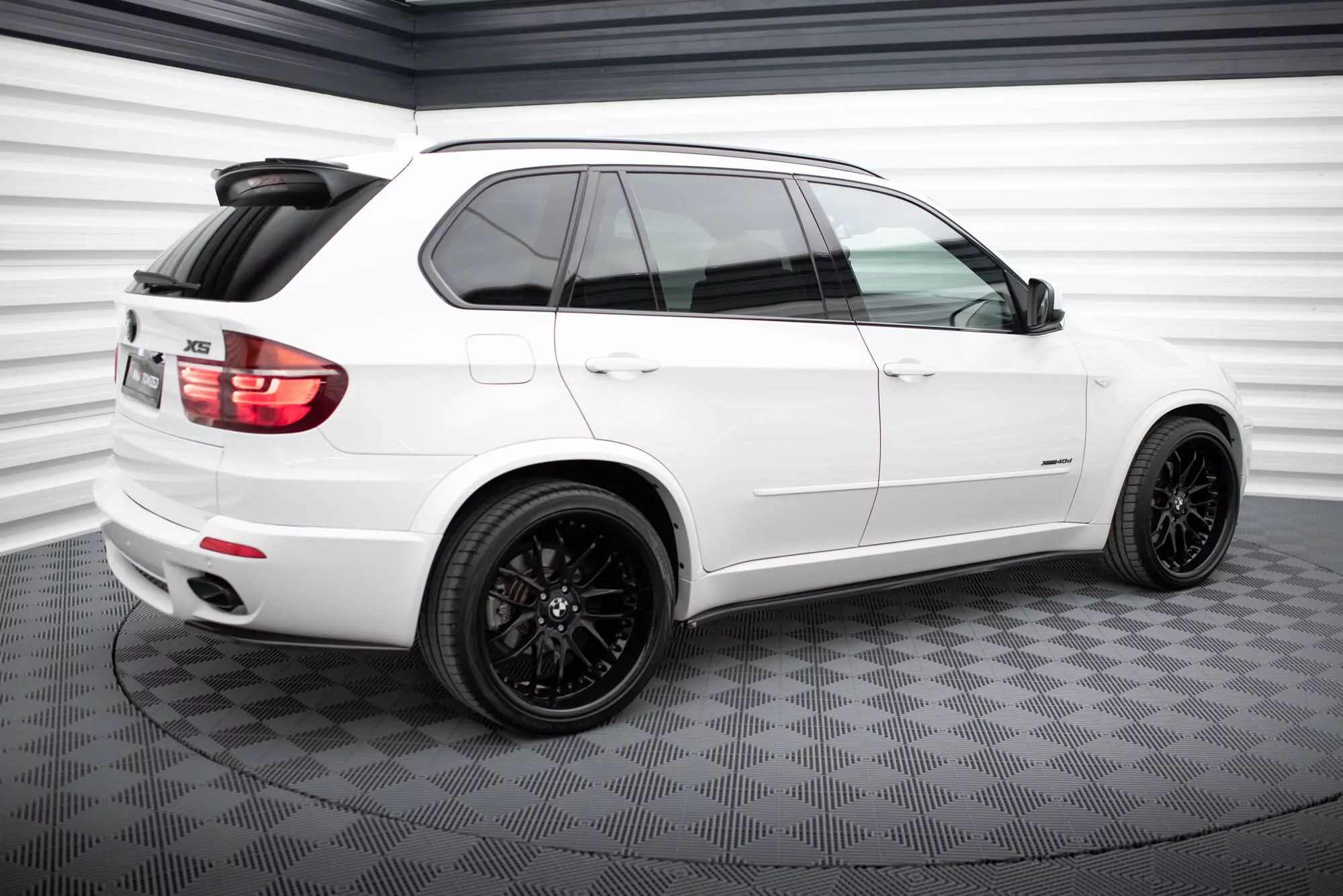 Seitenschweller Ansatz Passend Für Passend Für BMW X5 E70 FL M Paket Schwarz Hochglanz Schwarz Hochglanz