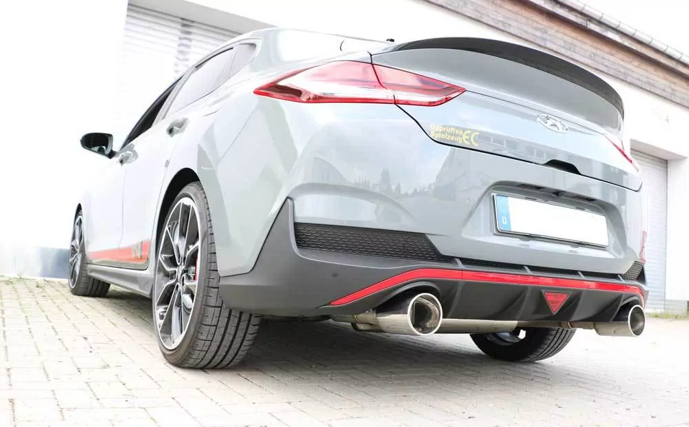 Hyundai i30N Performance Fastback Endschalldämpfer quer Ausgang rechts/links mit Abgasklappe - 1x114 Typ 12 rechts/links