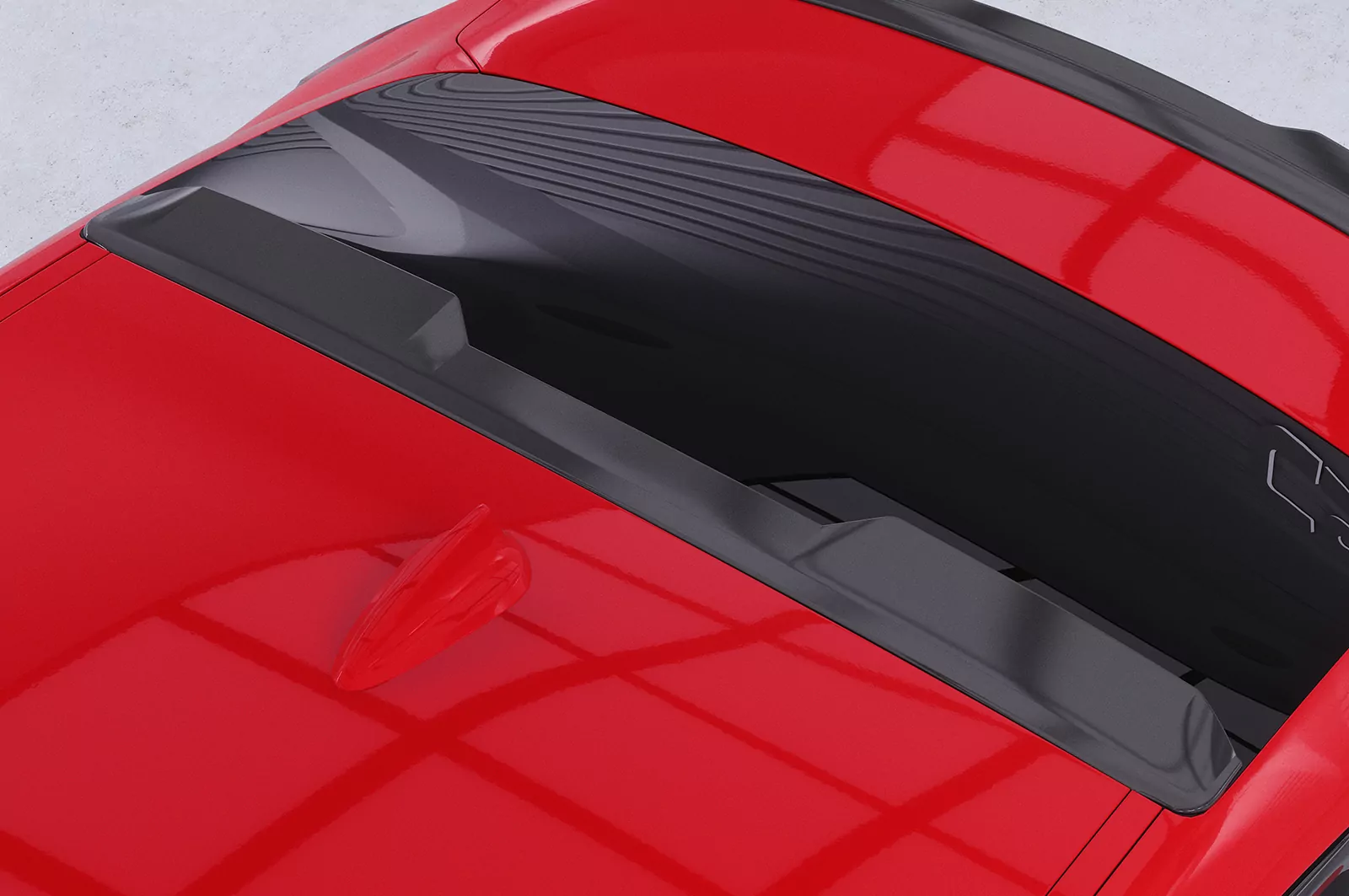 Heckscheibenblende für BMW 2er F44 Gran Coupe HSB096 Schwarz Strukturiert