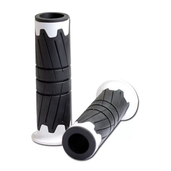 Abs/gummi-griffe | Glossy | Weiss | 22mm | Länge 125 Mm | Offen