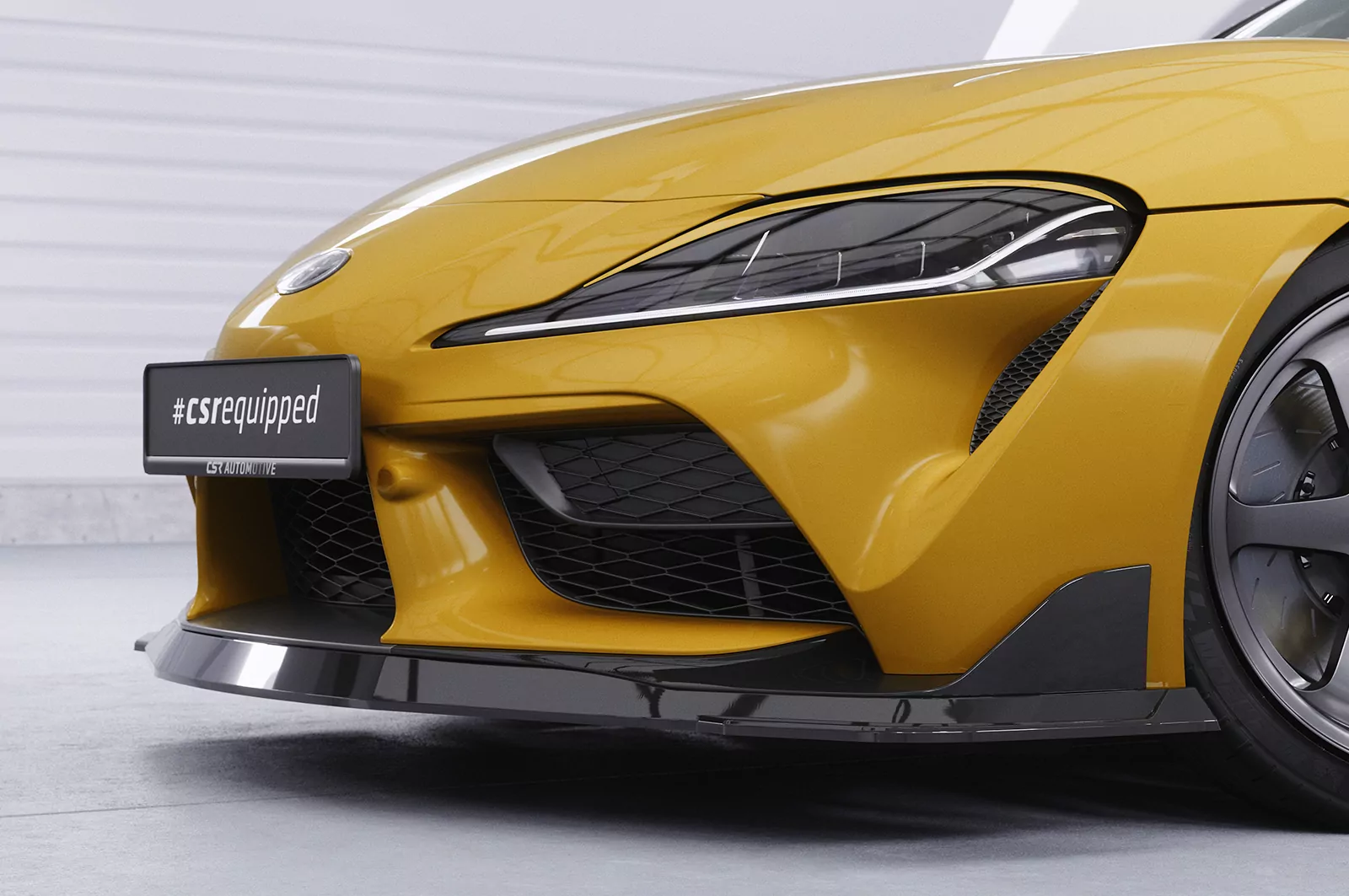 Cup-Spoilerlippe mit ABE für Toyota GR Supra (A90) CSL446 Strukturiert (schwarz matt)