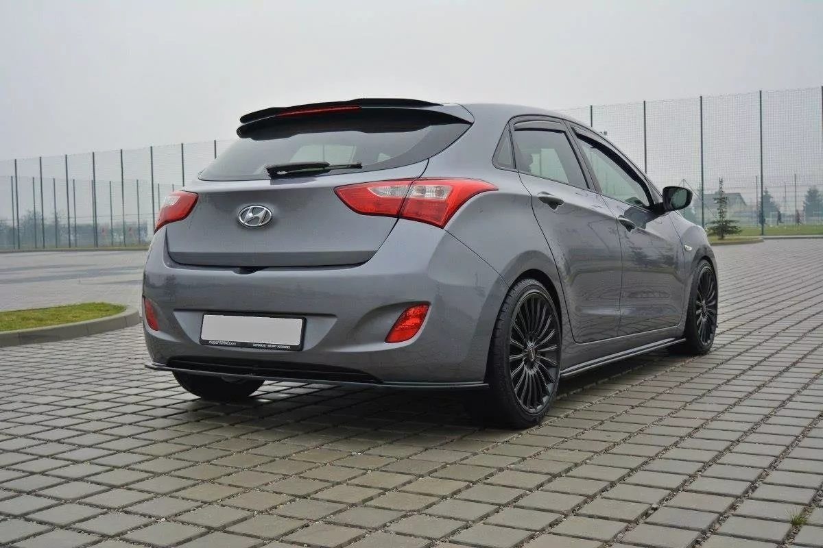 Mittlerer Diffusor Heck Ansatz Passend Für Passend Für Hyundai I30 Mk.2 Schwarz Hochglanz Schwarz Hochglanz
