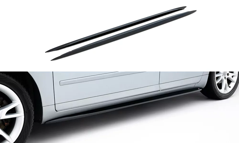 Seitenschweller Ansatz Passend Für Passend Für AUDI A4 S-LINE/S4 B6, A4 B7 Schwarz Hochglanz Schwarz Hochglanz