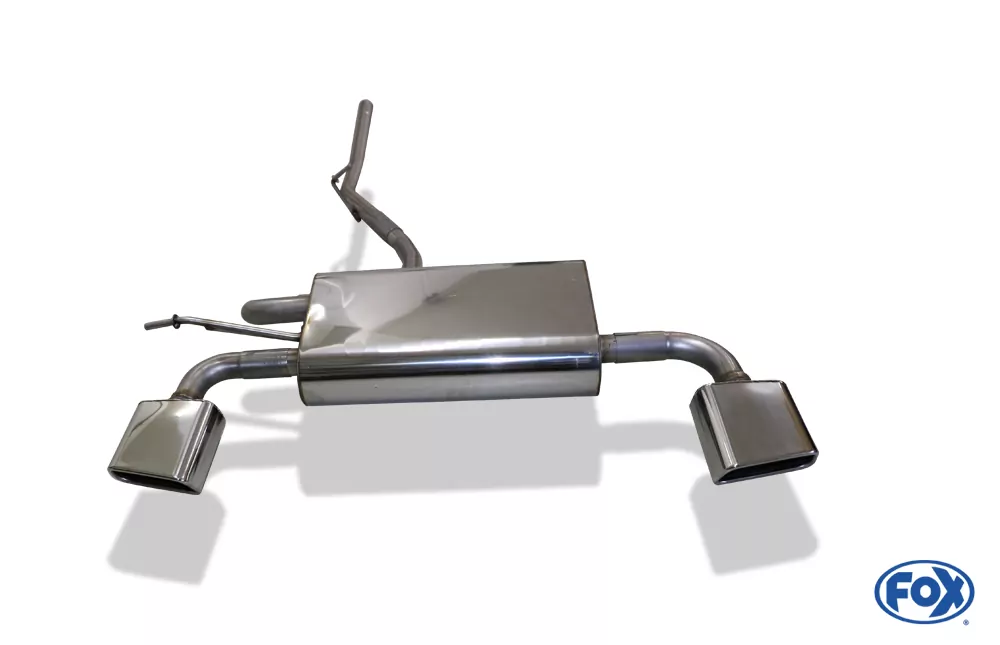 Dacia Duster 4x4 Facelift  Endschalldämpfer quer Ausgang rechts/links - 145x65 Typ 59 rechts/links