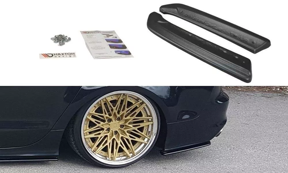 Heck Ansatz Flaps Diffusor Passend Für Diffusor Passend Für Audi A7 Mk1 S-Line Schwarz Hochglanz Schwarz Hochglanz