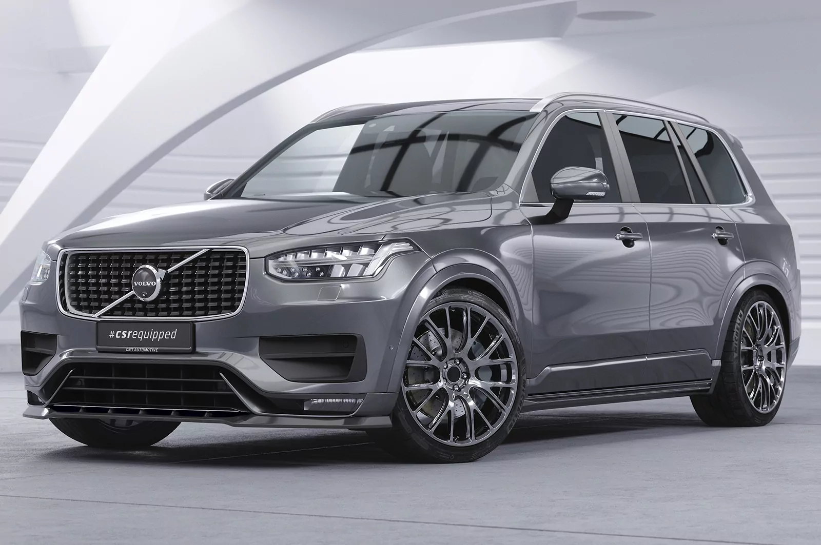 Cup-Spoilerlippe mit ABE für Volvo XC 90 (2. Gen) CSL752 Schwarz Strukturiert