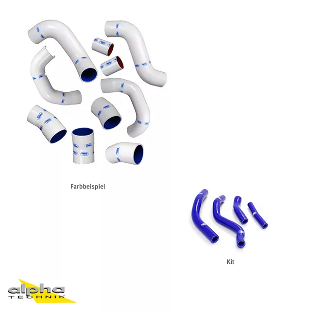 SAMCO SPORT Siliconschlauch Kit OEM Design weiß für Yamaha YZ250F Modelljahr 2014-2018