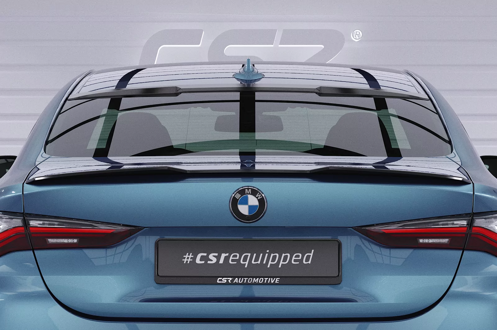 Heckflügel mit ABE für BMW 4er G22 Coupe HF836 Schwarz Strukturiert