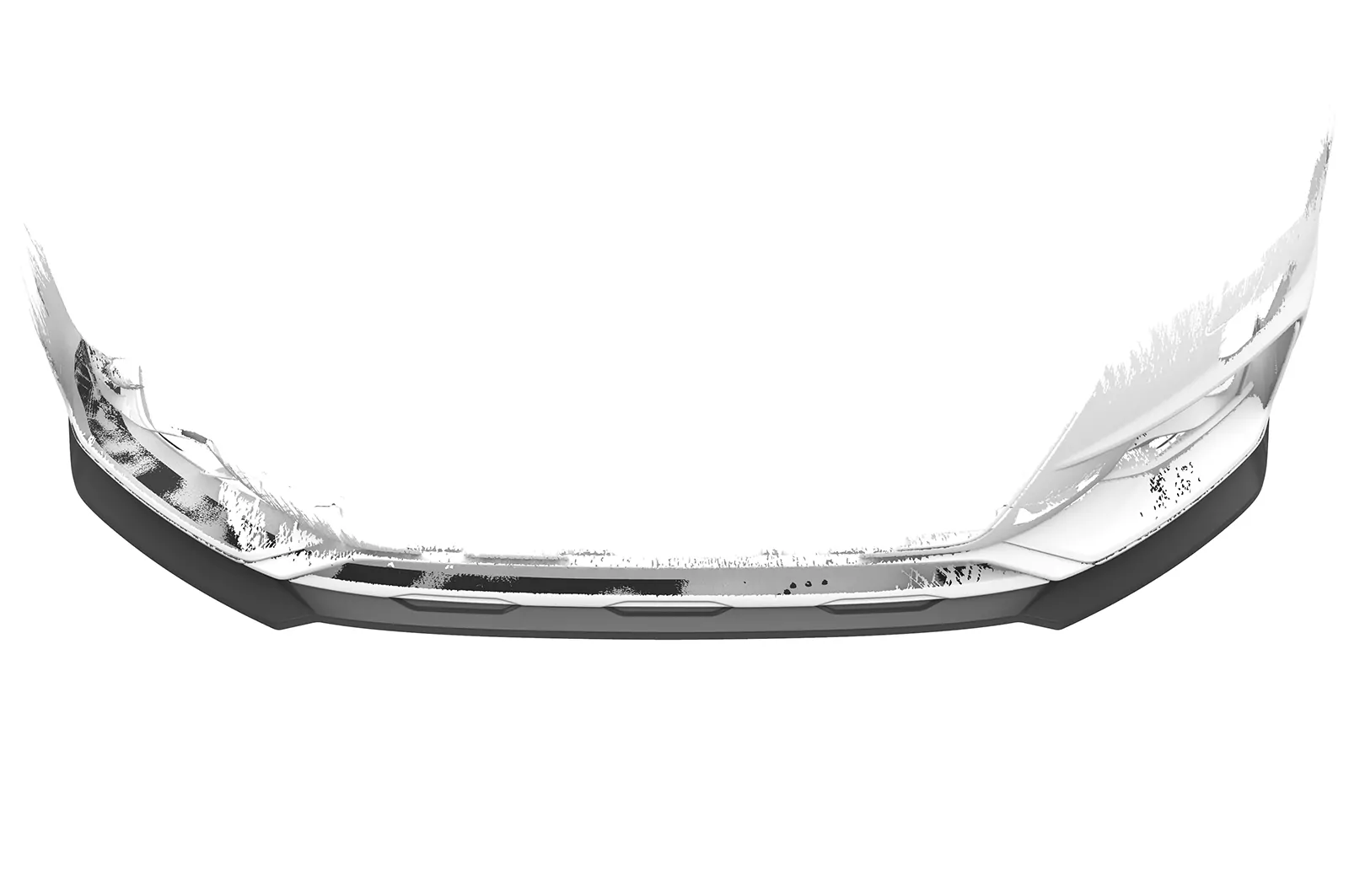 Cup-Spoilerlippe mit ABE für Audi A4 B9 (Typ 8W) Allroad CSL783 Schwarz Strukturiert