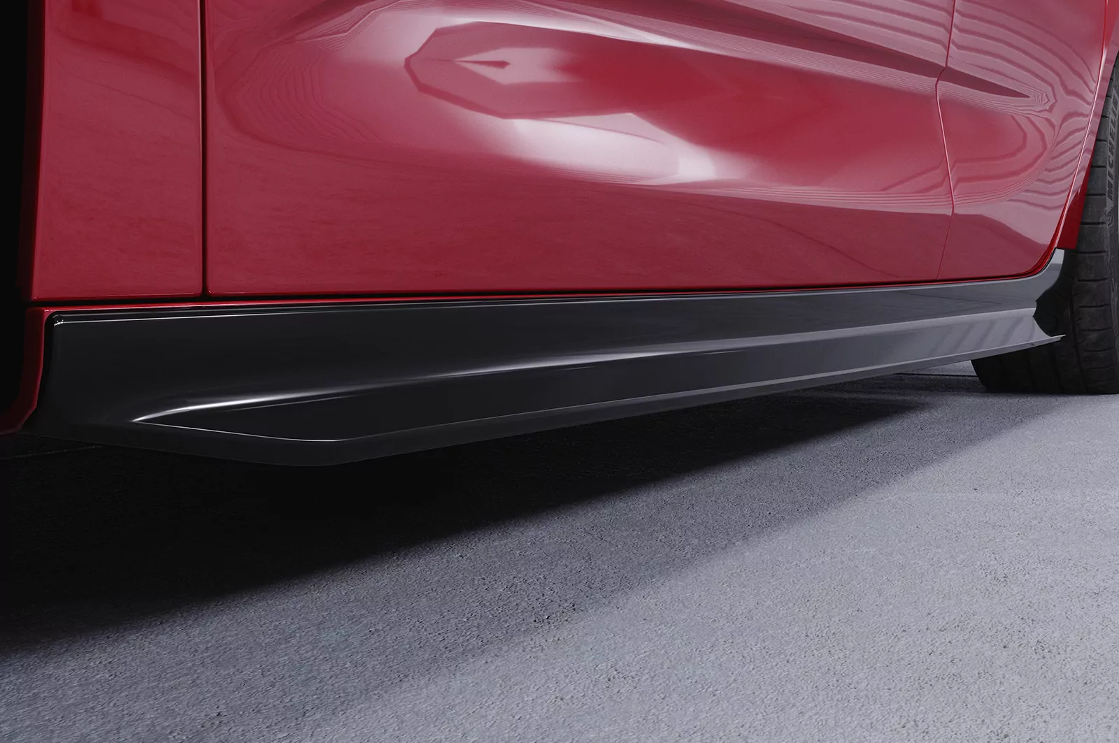 Seitenschweller für Opel Astra K SS526 Schwarz Strukturiert