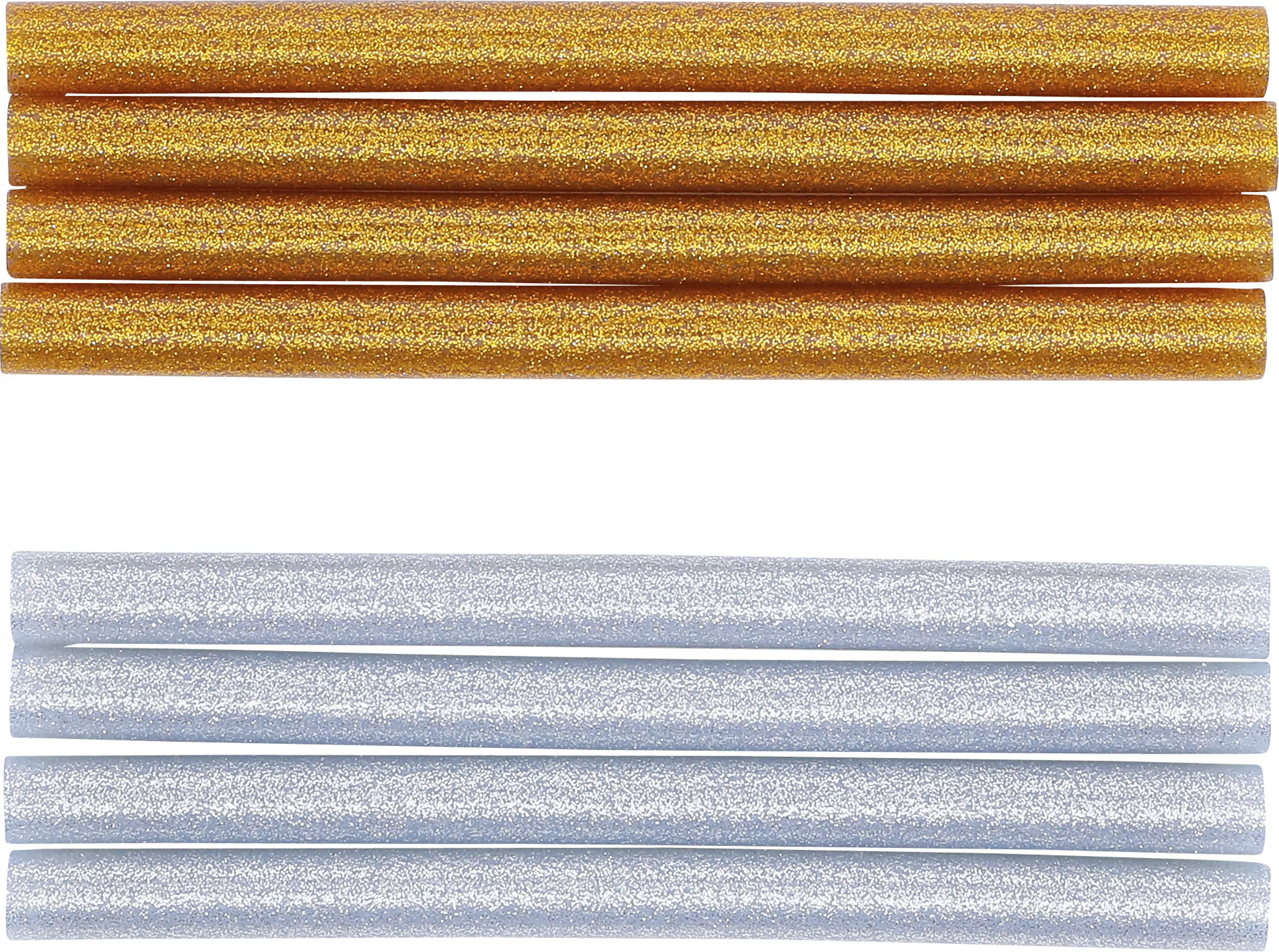 Heißklebe-Patronen | gold-/silber-metallic | Ø 11 mm, 150 mm | 8-tlg.