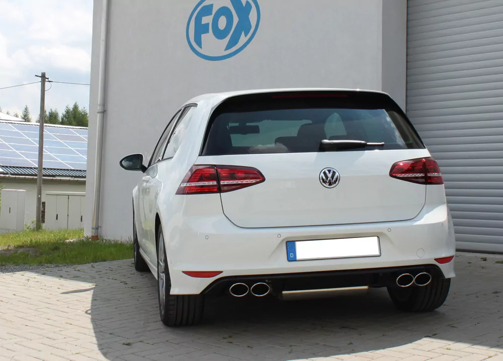 VW Golf VII 4-Motion R-Optik  Endschalldämpfer quer Ausgang rechts/links - 2x115x85 Typ 32 rechts/links